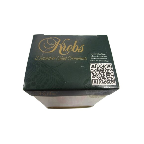 Krebs Glass Chubby Snowman Ornament Red Scarf Hat 3.5" NIB - Picture 5 of 8